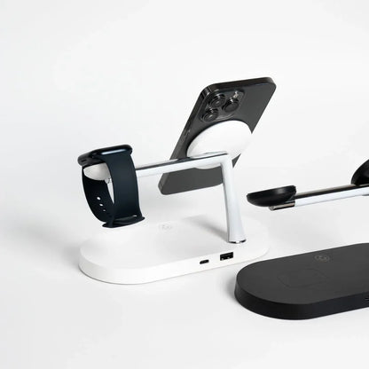 Station De Charge Sans Fil 3 En 1 Avec Port USB - C Supplémentaire Pour Téléphone, Montre Et Écouteurs - Rondor