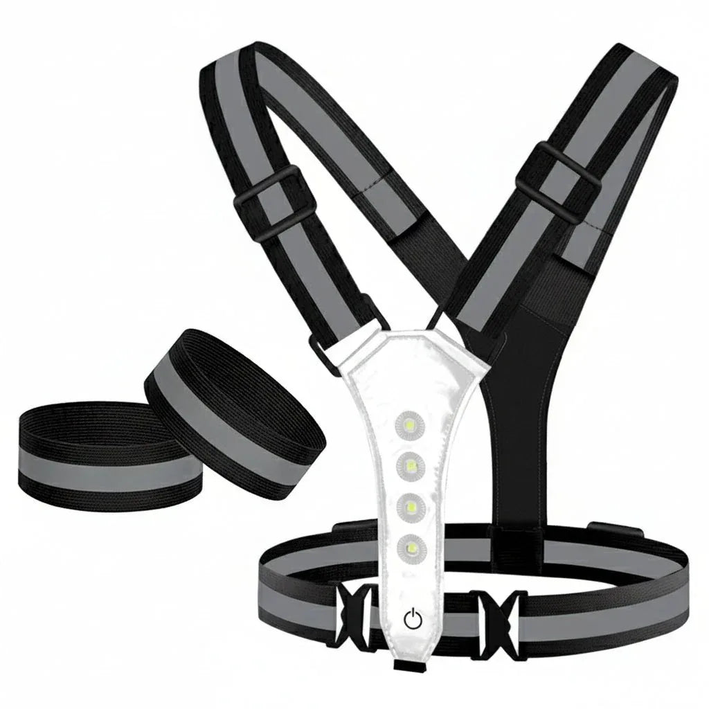 STAYLIT – Gilet LED rechargeable par USB pour la course à pied, le cyclisme et la randonnée - Rondor