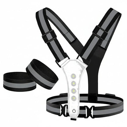 STAYLIT – Gilet LED rechargeable par USB pour la course à pied, le cyclisme et la randonnée - Rondor