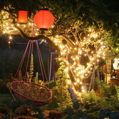 String Lights Fairy with Flexible Copper Wire Micro LED Beads Battery Powered Outdoor Christmas