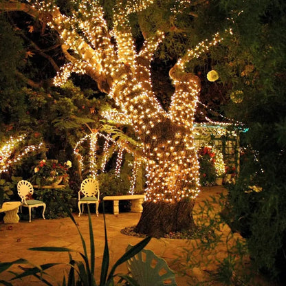 String Lights Fairy with Flexible Copper Wire Micro LED Beads Battery Powered Outdoor Christmas