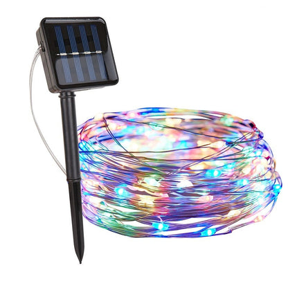 String Lights Fairy with Flexible Copper Wire Micro LED Beads Battery Powered Outdoor Christmas