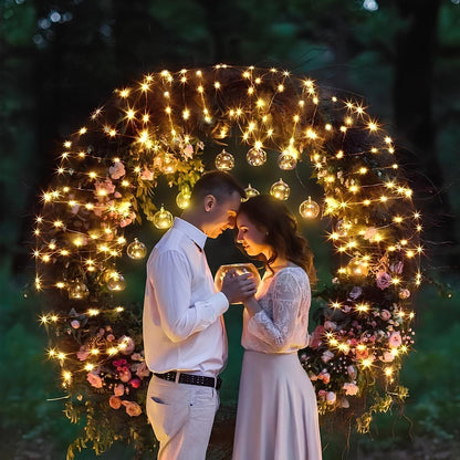 String Lights Fairy with Flexible Copper Wire Micro LED Beads Battery Powered Outdoor Christmas