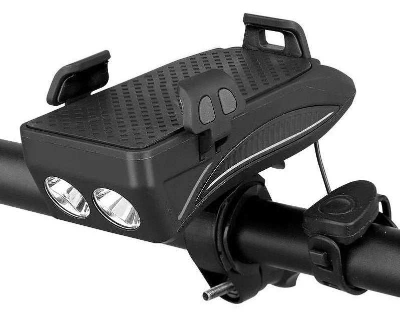 Support Pour Téléphone – Porte - Téléphone 4 - en - 1 pour Vélo avec Powerbank 4000 mAh - Rondor