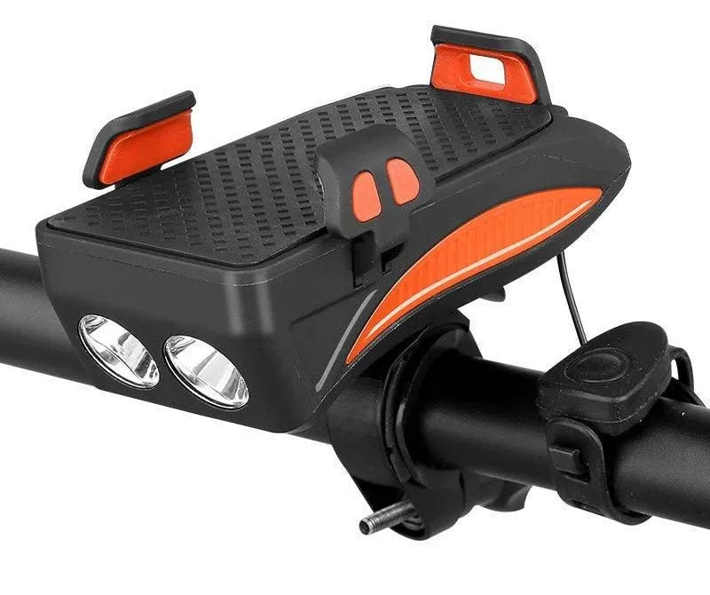 Support Pour Téléphone – Porte - Téléphone 4 - en - 1 pour Vélo avec Powerbank 4000 mAh - Rondor