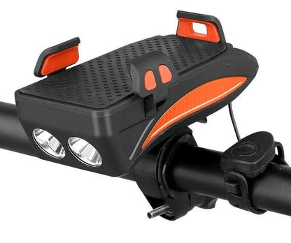 Support Pour Téléphone – Porte - Téléphone 4 - en - 1 pour Vélo avec Powerbank 4000 mAh - Rondor