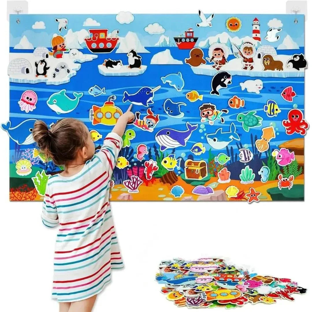 Tableau en Feutre Montessori Ferme – StoryFelt™ - Rondor