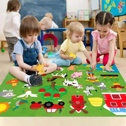 Tableau en Feutre Montessori Ferme – StoryFelt™ - Rondor