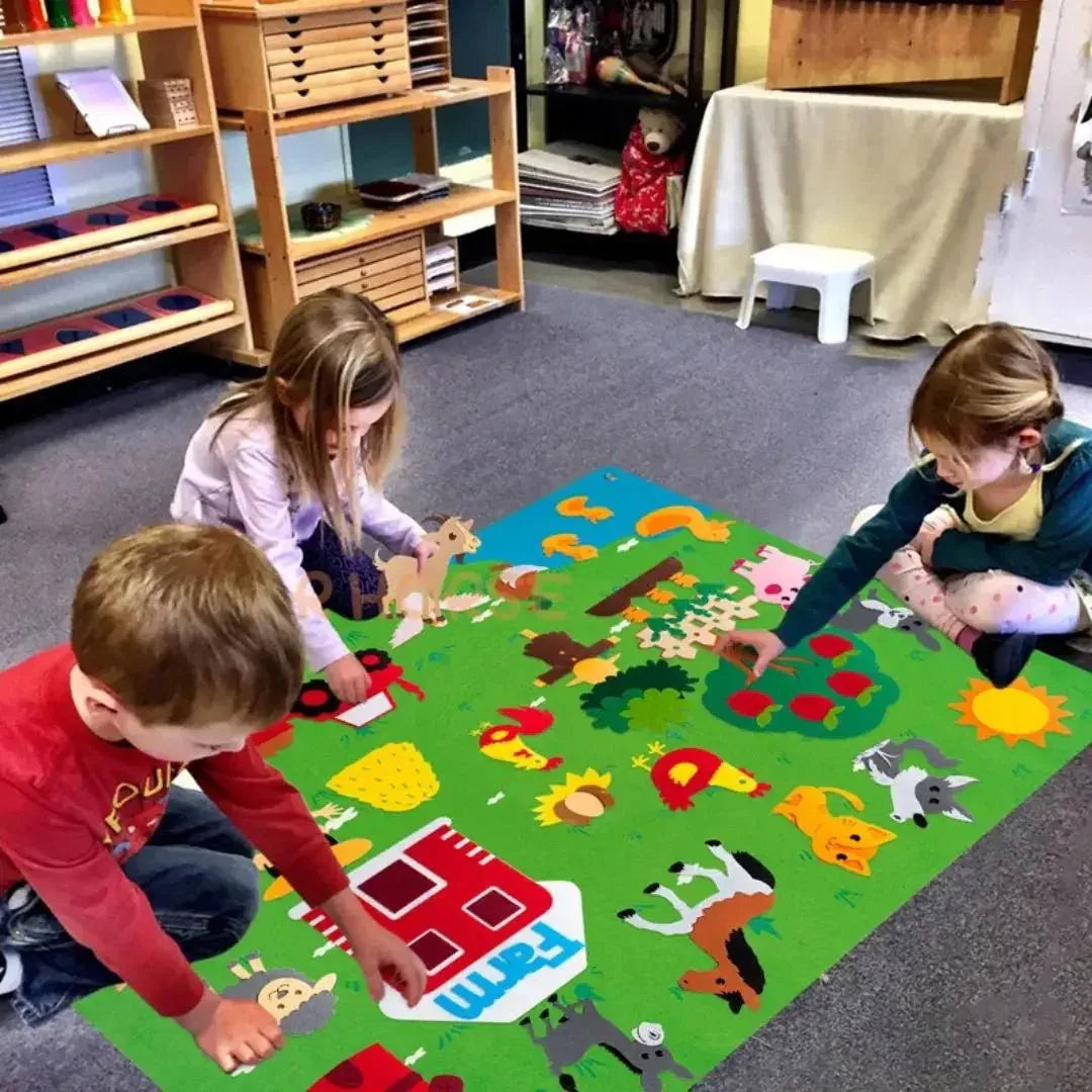 Tableau en Feutre Montessori Ferme – StoryFelt™ - Rondor