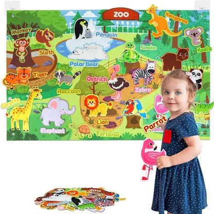 Tableau en Feutre Montessori Ferme – StoryFelt™ - Rondor