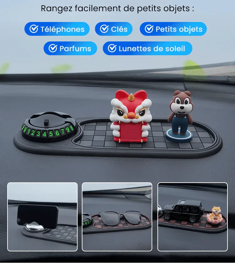 Tapis antidrapant multifonctionnel pour voiture - Rondor