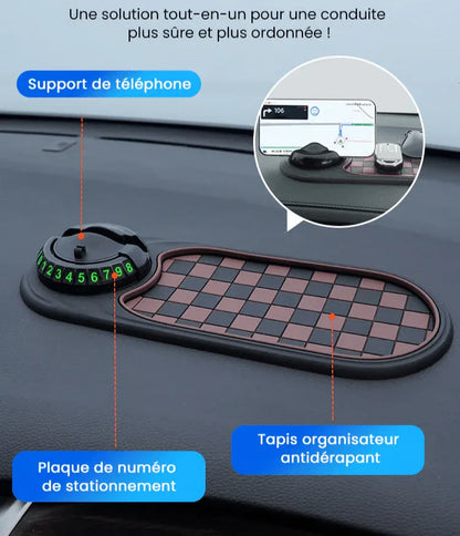 Tapis antidrapant multifonctionnel pour voiture - Rondor