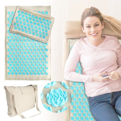 Tapis d’acupression relaxant avec oreiller de soutien | Acuva™ - Rondor
