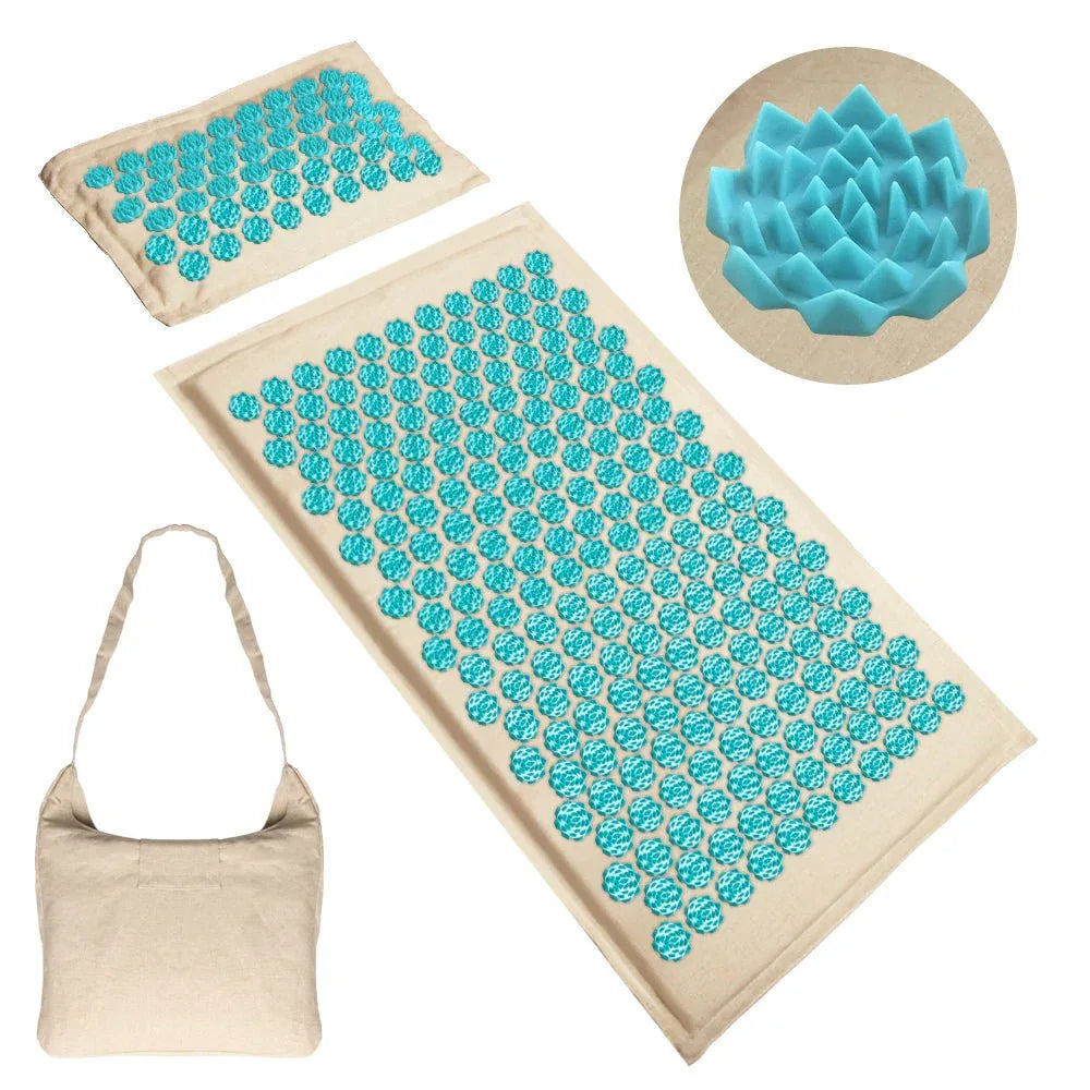 Tapis d’acupression relaxant avec oreiller de soutien | Acuva™ - Rondor