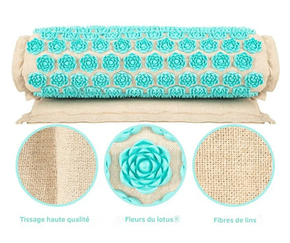 Tapis d’acupression relaxant avec oreiller de soutien | Acuva™ - Rondor