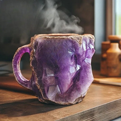 Tasse Artisanale Effet Cristal Minéral – GlaceCup | Élégance & Isolation - Rondor