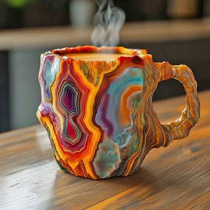 Tasse Artisanale Effet Cristal Minéral – GlaceCup | Élégance & Isolation - Rondor