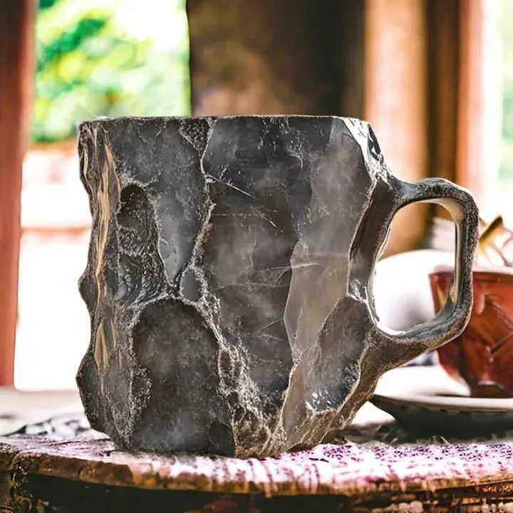 Tasse Artisanale Effet Cristal Minéral – GlaceCup | Élégance & Isolation - Rondor