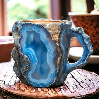 Tasse Artisanale Effet Cristal Minéral – GlaceCup | Élégance & Isolation - Rondor