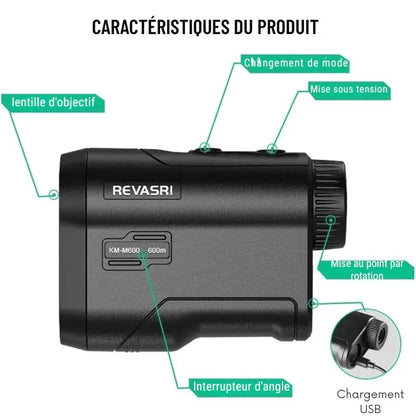 Télémètre Laser 1000M Chasse/Golf - Rondor