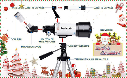 Télescope Astronomique Polyvalent - Oculaires Multiples & Accessoires Complets - Rondor