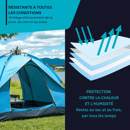 Tente à déploiement en 3 secondes | pour une expérience en plein air idéale - Rondor