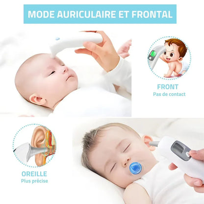 Thermomètre Auriculaire & Frontal – HeatScan® | Précision Médicale en 1 Seconde | RONDOR - Rondor