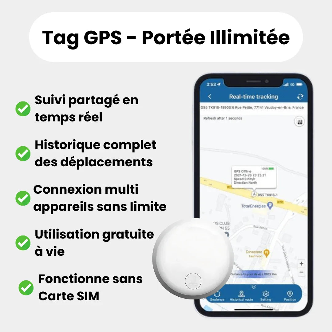 Traceur GPS Intelligent Sans Abonnement – Suivez votre enfant en toute sérénité | RONDOR - Rondor