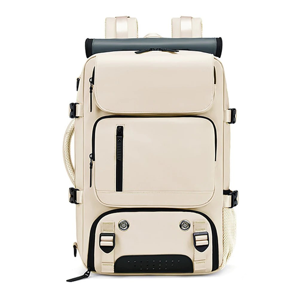 TRAVELMAX Pack – Sac à dos de voyage imperméable avec port USB, compartiment à chaussures et poche anti-vol