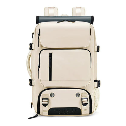 TRAVELMAX Pack – Sac à dos de voyage imperméable avec port USB, compartiment à chaussures et poche anti-vol