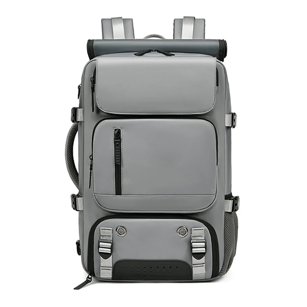 TRAVELMAX Pack – Sac à dos de voyage imperméable avec port USB, compartiment à chaussures et poche anti-vol