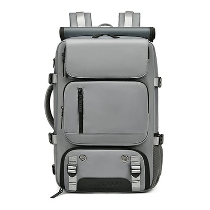 TRAVELMAX Pack – Sac à dos de voyage imperméable avec port USB, compartiment à chaussures et poche anti-vol