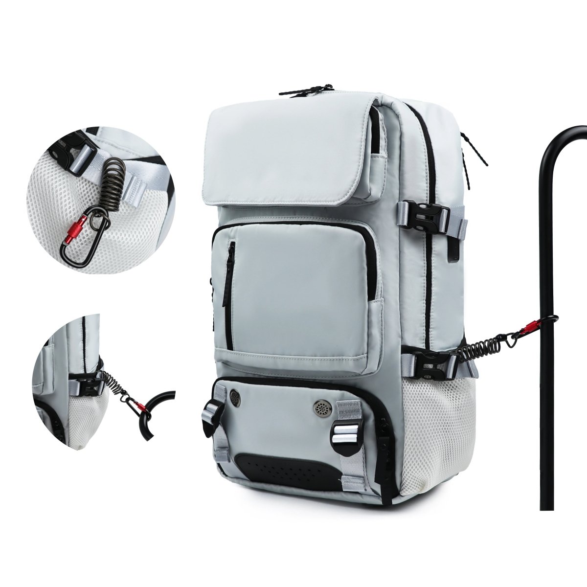 TRAVELMAX Pack – Sac à dos de voyage imperméable avec port USB, compartiment à chaussures et poche anti-vol