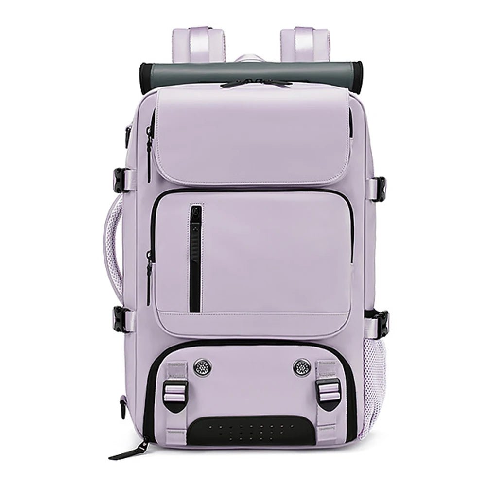TRAVELMAX Pack – Sac à dos de voyage imperméable avec port USB, compartiment à chaussures et poche anti-vol