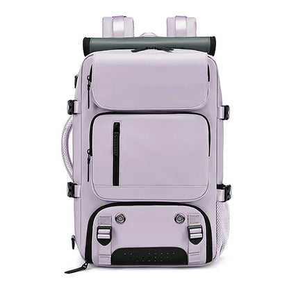 TRAVELMAX Pack – Sac à dos de voyage imperméable avec port USB, compartiment à chaussures et poche anti-vol