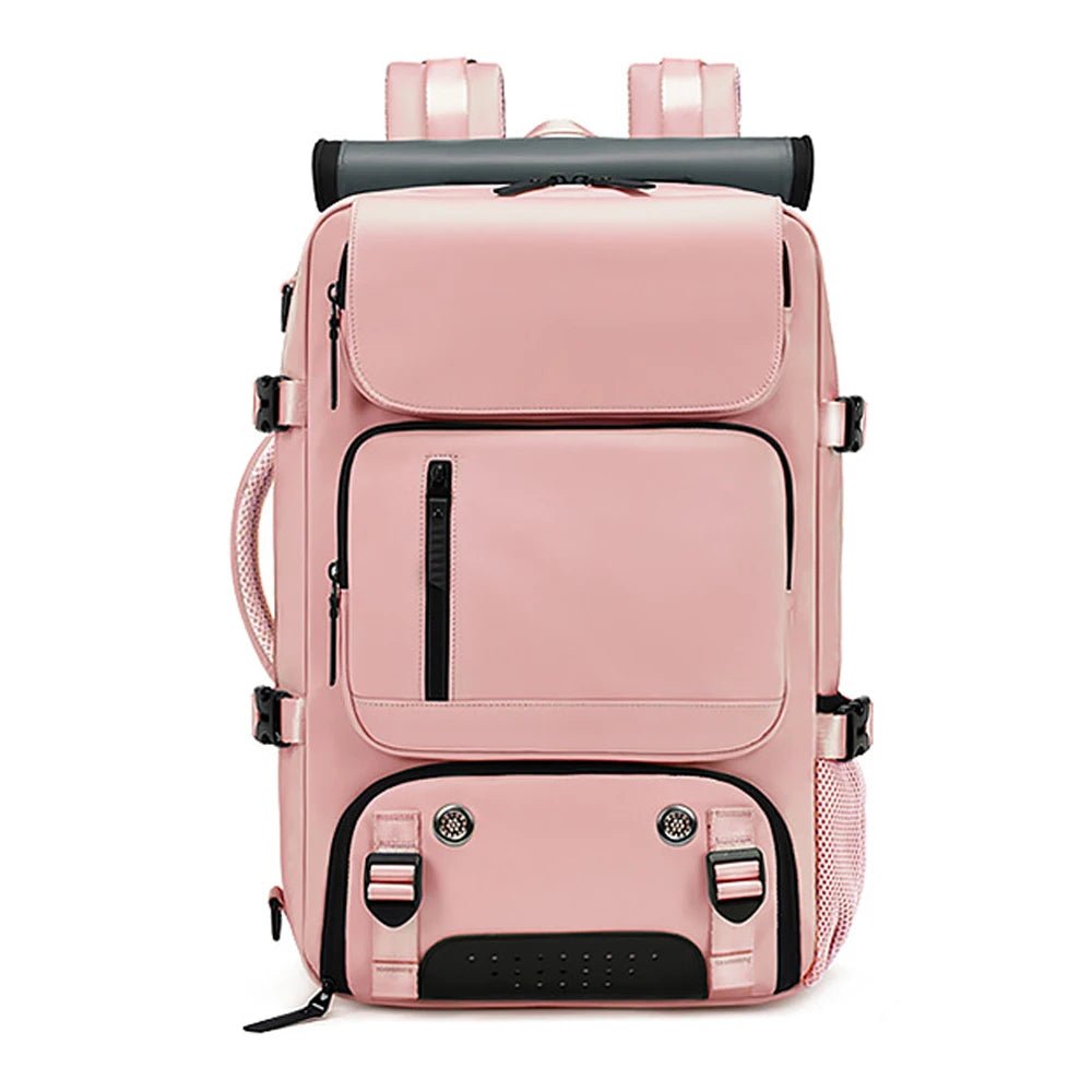TRAVELMAX Pack – Sac à dos de voyage imperméable avec port USB, compartiment à chaussures et poche anti-vol