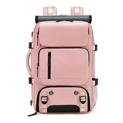 TRAVELMAX Pack – Sac à dos de voyage imperméable avec port USB, compartiment à chaussures et poche anti-vol