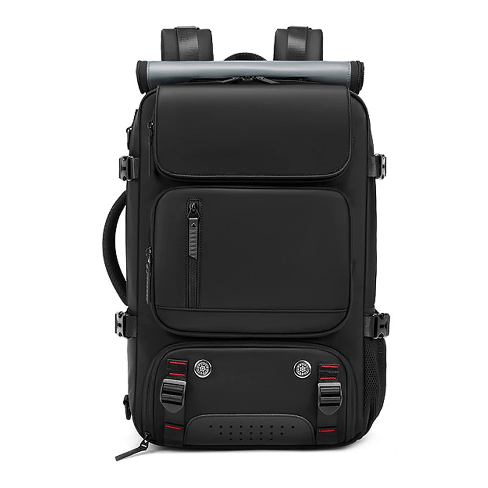 TRAVELMAX Pack – Sac à dos de voyage imperméable avec port USB, compartiment à chaussures et poche anti-vol