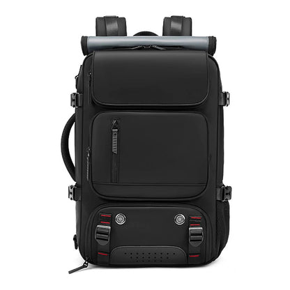 TRAVELMAX Pack – Sac à dos de voyage imperméable avec port USB, compartiment à chaussures et poche anti-vol