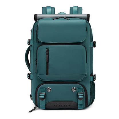 TRAVELMAX Pack – Sac à dos de voyage imperméable avec port USB, compartiment à chaussures et poche anti-vol