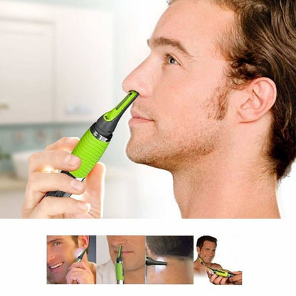 Trimmaster - Tondeuse de précision pour le nez et les oreilles avec lumière LED pour une épilation en douceur - Rondor