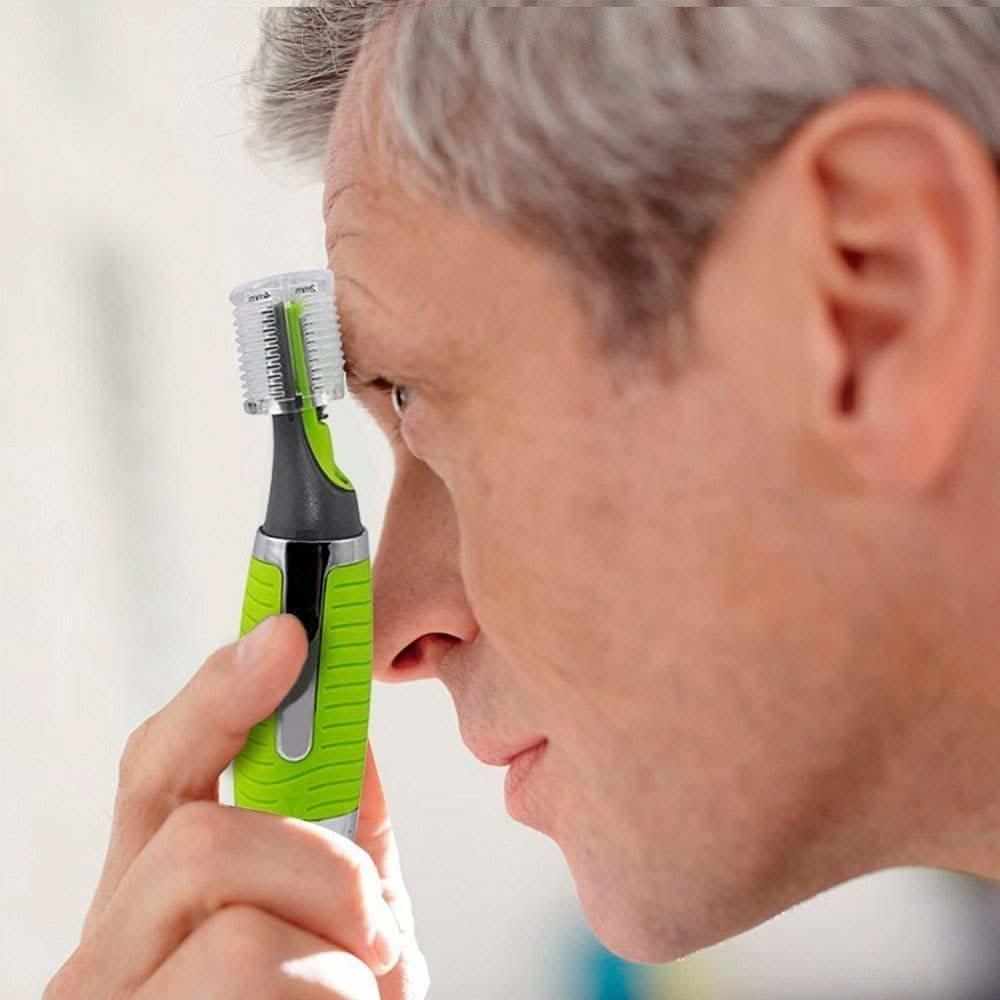 Trimmaster - Tondeuse de précision pour le nez et les oreilles avec lumière LED pour une épilation en douceur - Rondor