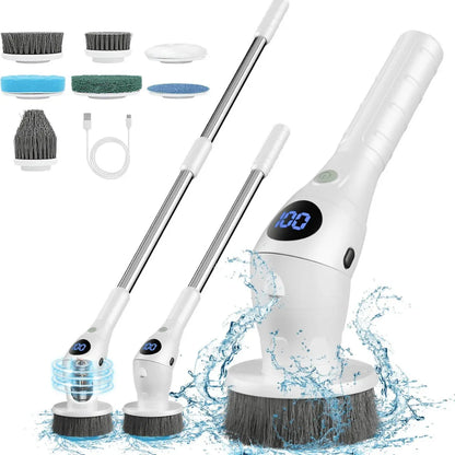 TurboClean 360 - Brosse de Nettoyage Électrique Sans Fil Haute Puissance - Rondor