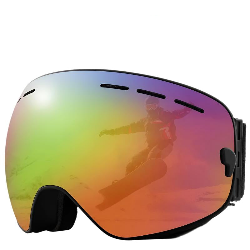 Lunettes de ski unisexes à double couche anti-buée