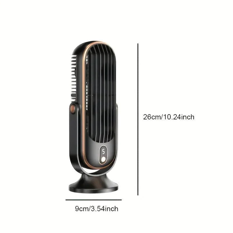 Ventilateur de Refroidissement AeroLux Elite | Double Moteur, Rotation à 720°, Rechargeable par USB & Ultra Silencieux pour un Confort Ultime Partout - Rondor