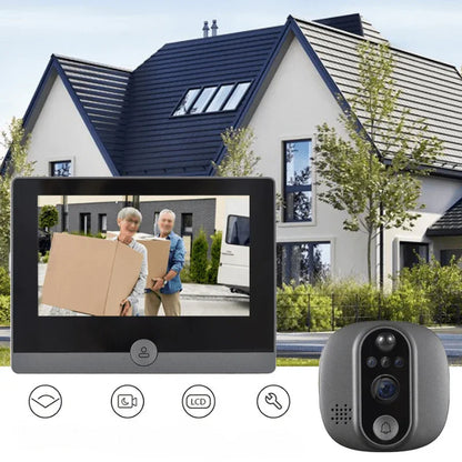 VisionePro - Sonnette Vidéo WiFi avec Angle Large et Vision Nocturne - Rondor