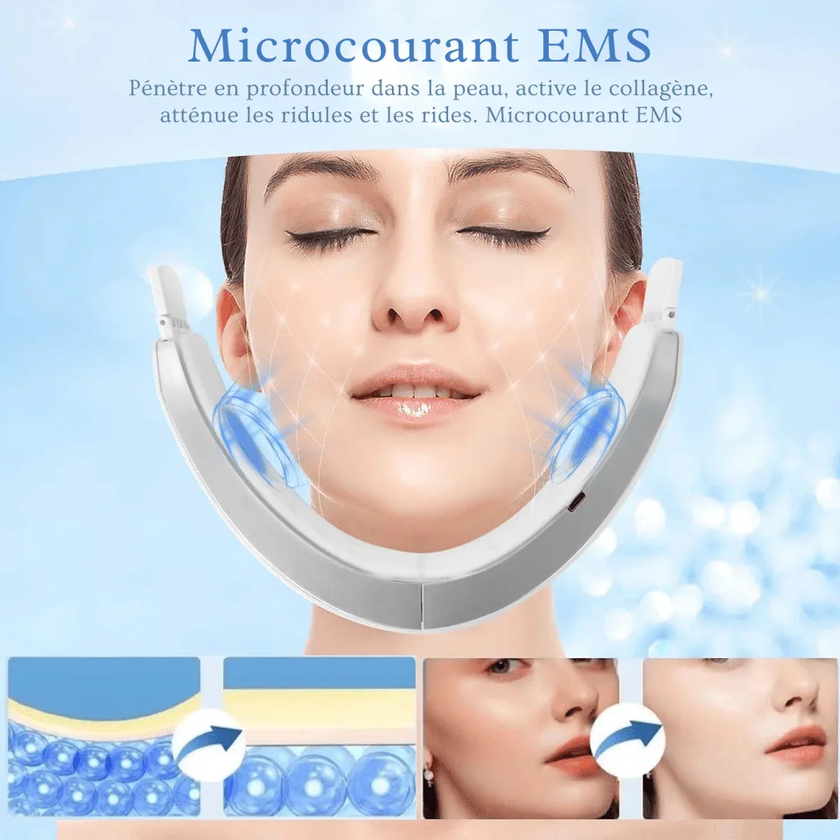V‑Line EMS 6‑en‑1 – Lifting & Élasticité Cutané - Rondor