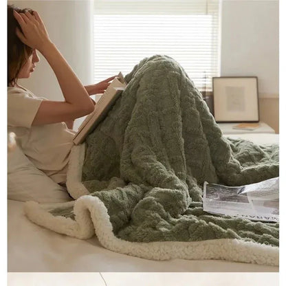 WarmWool - Couverture hiver laine d’agneau épaisse | RONDOR - Rondor