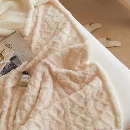 WarmWool - Couverture hiver laine d’agneau épaisse | RONDOR - Rondor