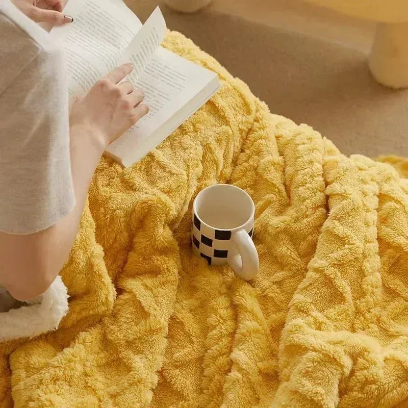 WarmWool - Couverture hiver laine d’agneau épaisse | RONDOR - Rondor